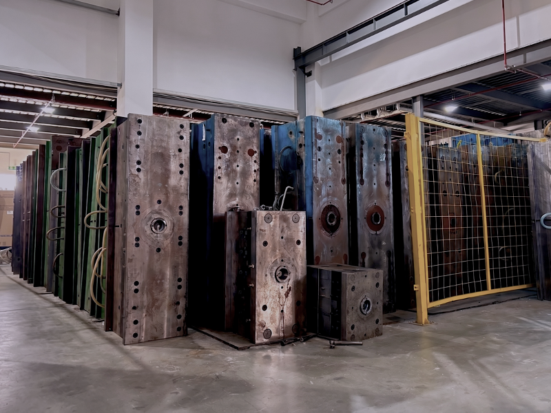 Injection moulding tooling at the NBlite factory